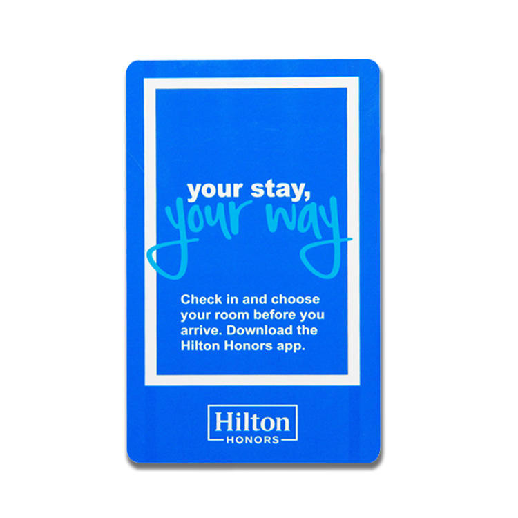 Cartão-chave de hotel padrão de personalização gratuita RFID MIFARE Classic 1k Cartão 13,56Mhz Cartão-chave de hotel