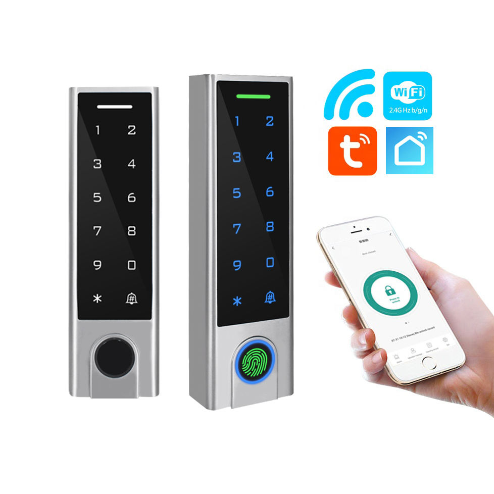 Tuya APP WIFI 防水指紋スマート アクセス制御、携帯電話アクセス