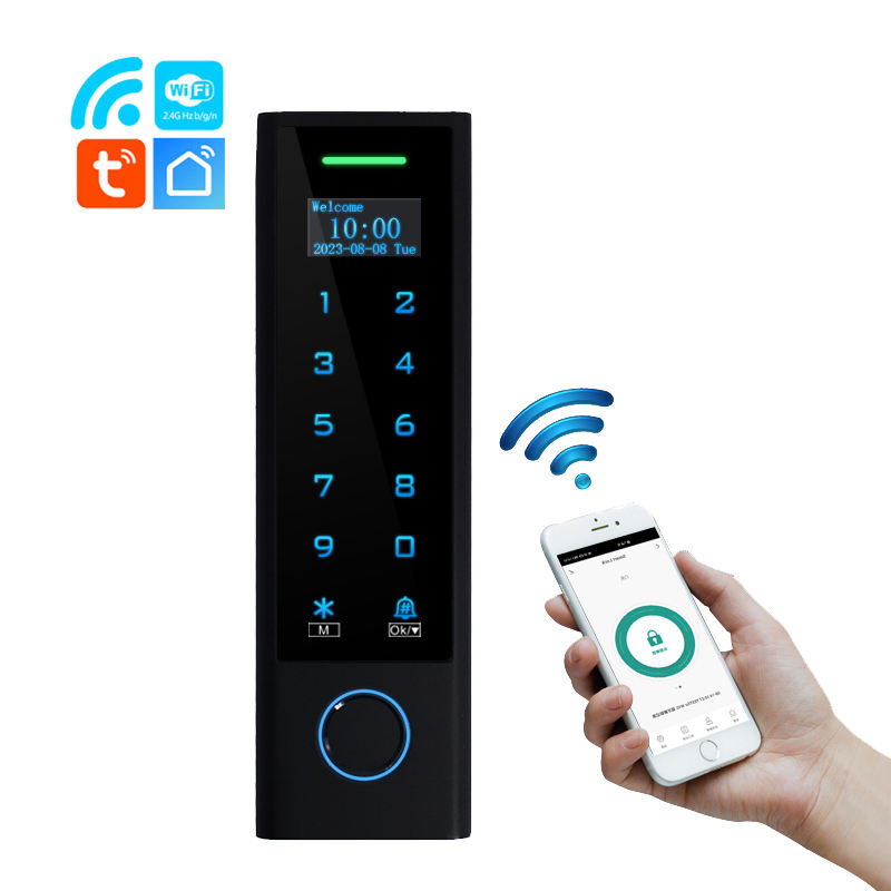 سعة مستخدم كبيرة أكثر من 10000 قدرة مستخدم للتحكم الذكي في الوصول، قفل باب ببصمة الإصبع بسعر المصنع Tuya WiFi