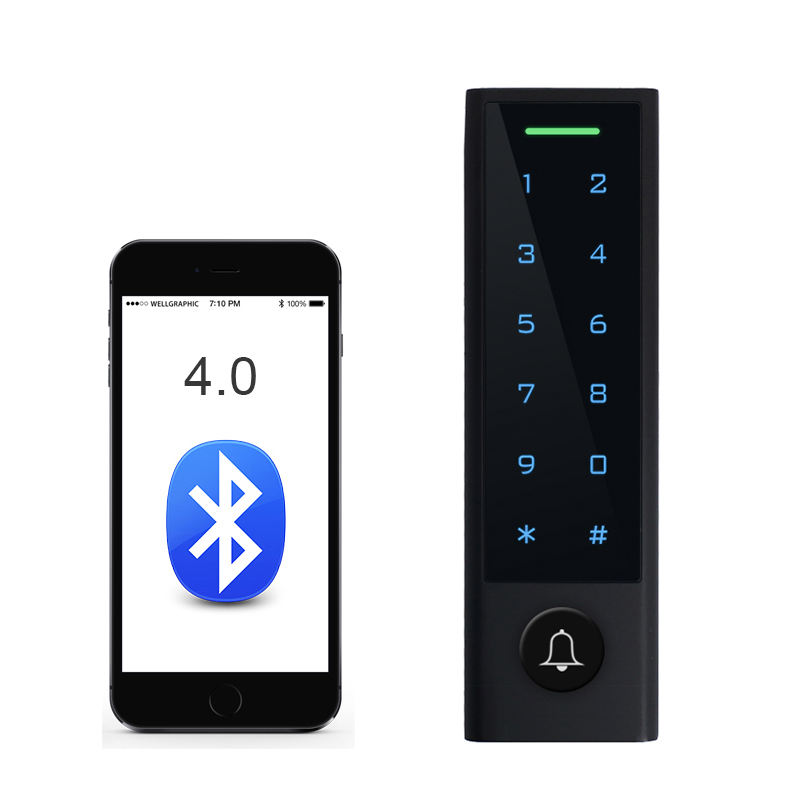 Sistema independiente del control de acceso del lector de huellas dactilares de la tarjeta RFID de Bluetooth con el App libre de Tuya Smart