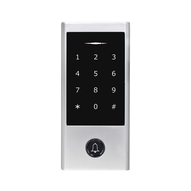 Metall-Hintergrundbeleuchtung, Touch-Tastatur, wasserdichter RFID-Karten-Passwortleser, eigenständige Zugangskontrolle
