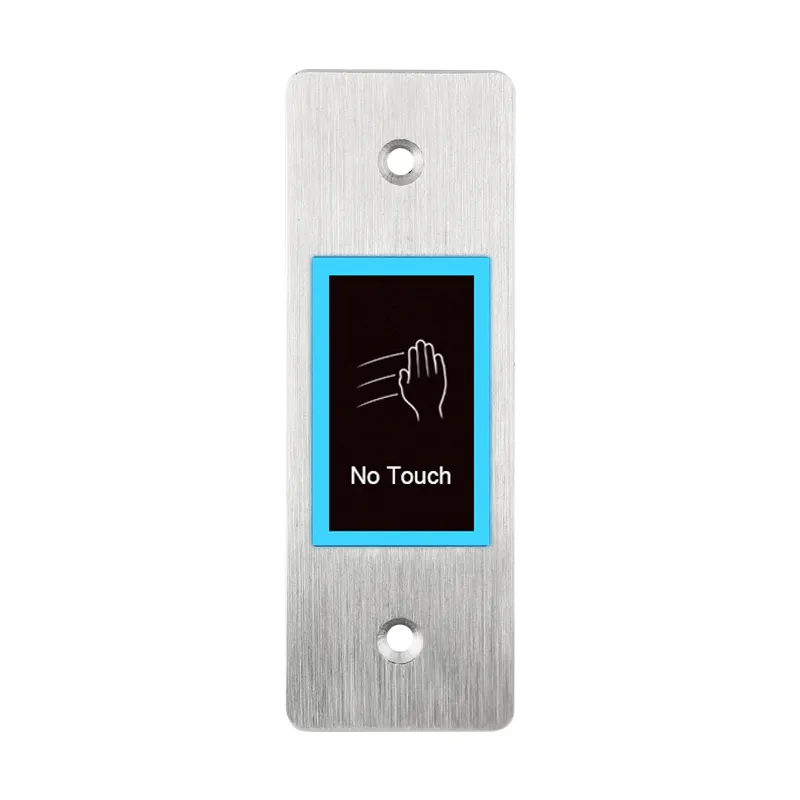 Waterproof stainless steel plate access control, no touch embedded access control with timer delay or toggle module