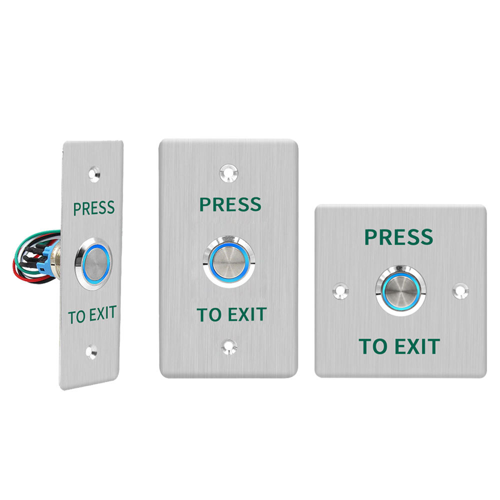 Factory Price Stainless Steel Press Exit Button,86*86 Size Exit Button for Access Control System