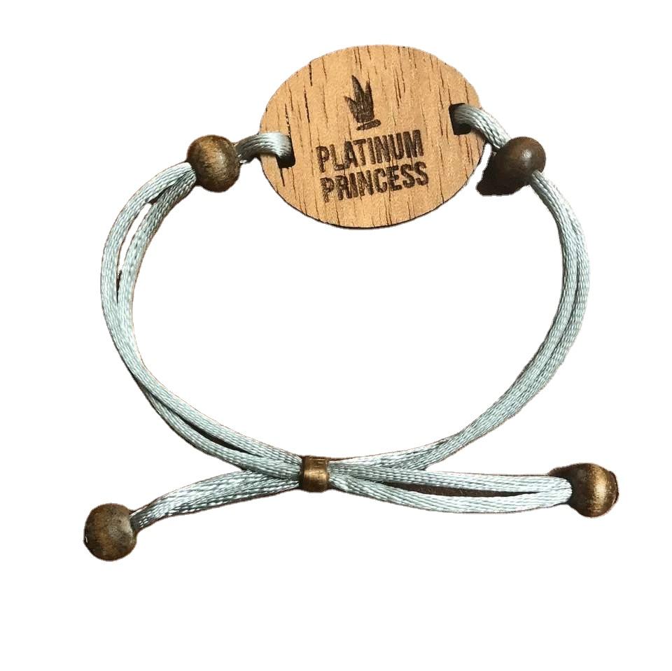Pulseira rfid de madeira com logotipo personalizado, pulseira de madeira nfc ecológica de uso único para eventos de festivais