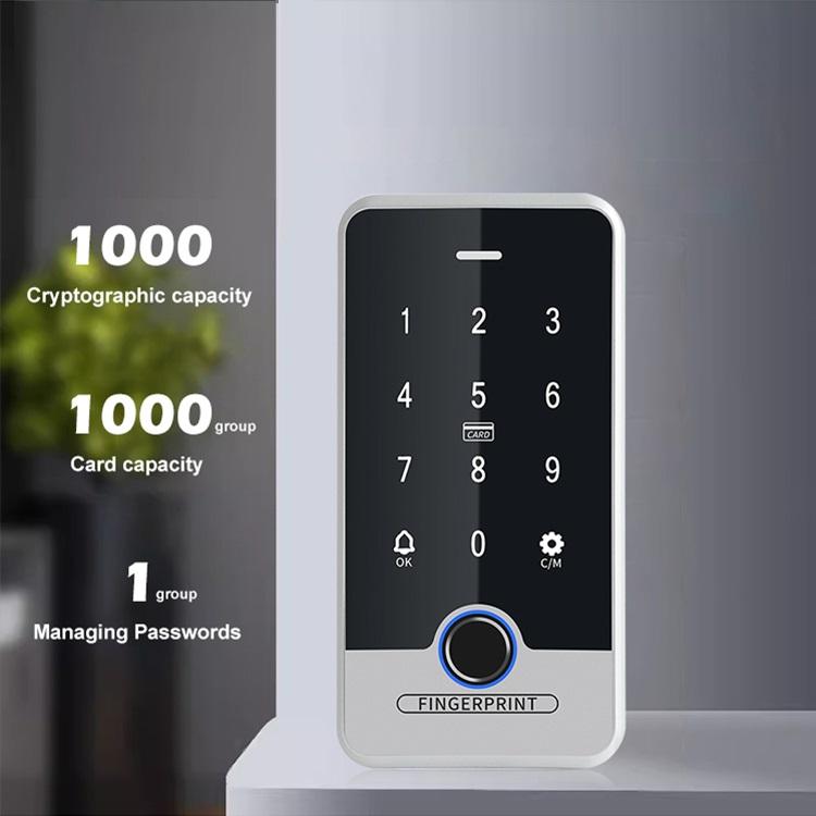 Full Touch Screen Rfic/Rfid Waterproof Ttlock Smart Fingerprint Controller Password Keypad Door Access Control