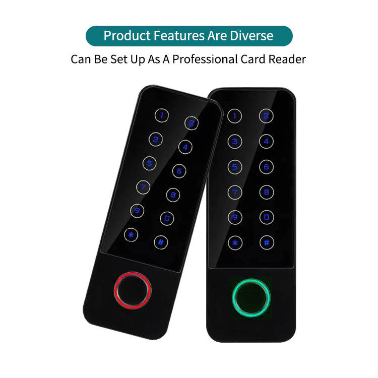Fingerabdruck-Zugangskontrolle für Metalltüren mit Touch-Taste und RFID-Kartenleserfunktionen