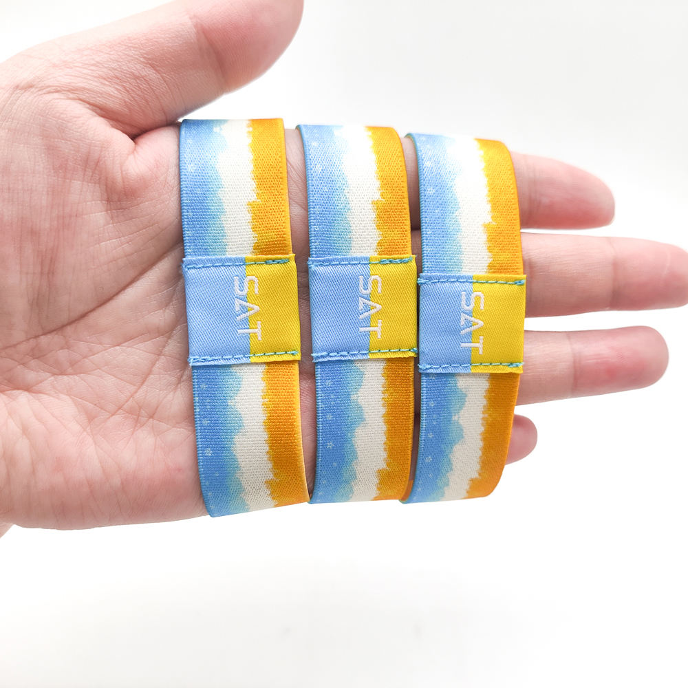 Рекламные тканевые текстильные тканые браслеты для мероприятий, браслет из ткани RFID F08 1K браслет для спортивных мероприятий