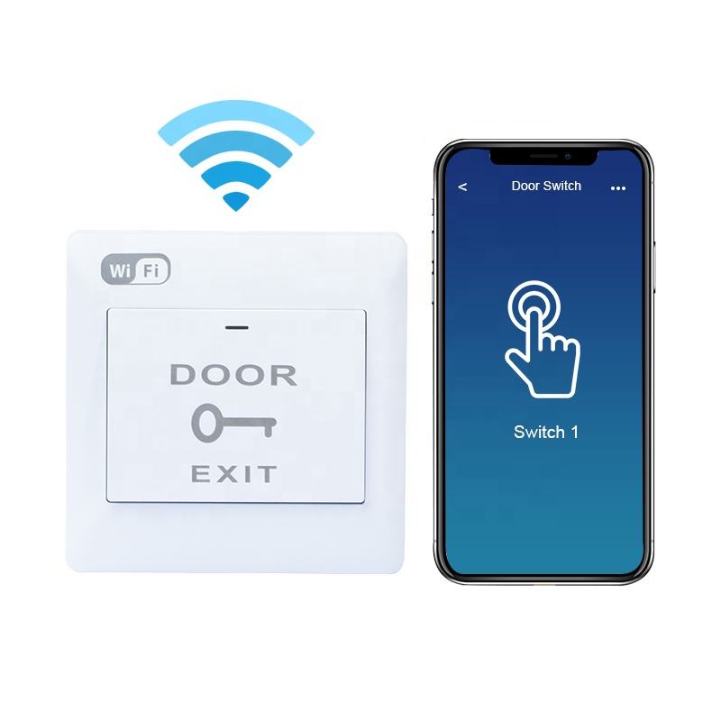 WIFI Smart Switch Tür-Ausgangstaster für Zugangskontrollsystem Tuya App-Fernbedienung