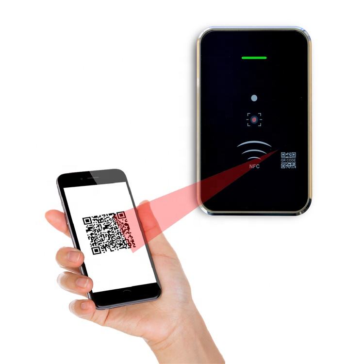 Cerraduras inteligentes Wiegand 26/34 Tarjeta NFC Código QR Lector de tarjetas RFID de proximidad con interfaz TTL y RS485 Control de acceso Secukey