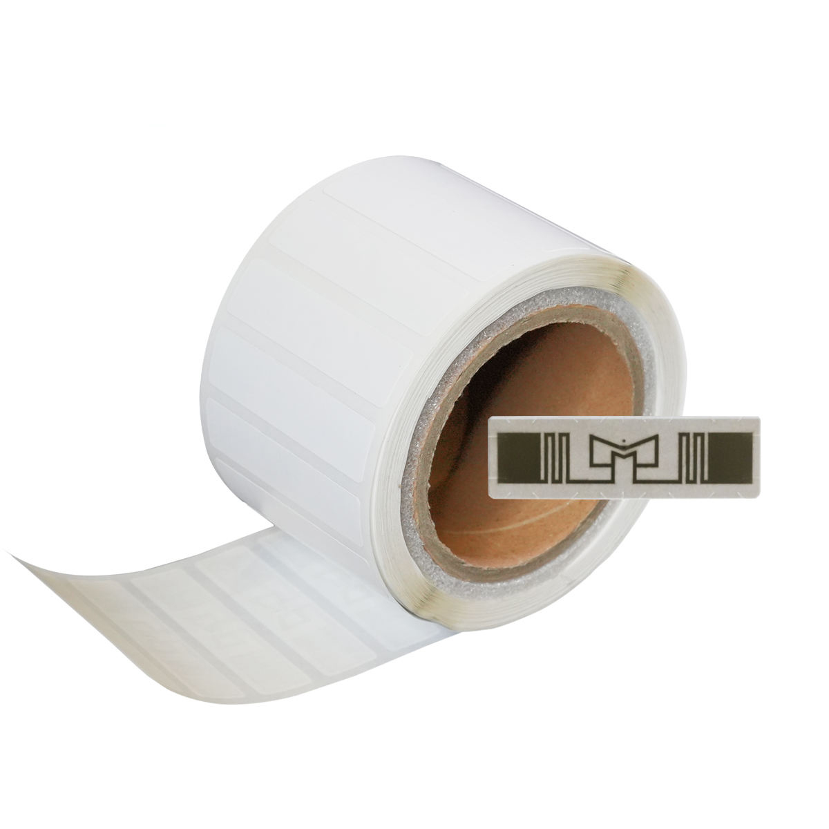 Etiqueta adhesiva imprimible de etiqueta UHF RFID de largo alcance con distancia de lectura de más de 10 m