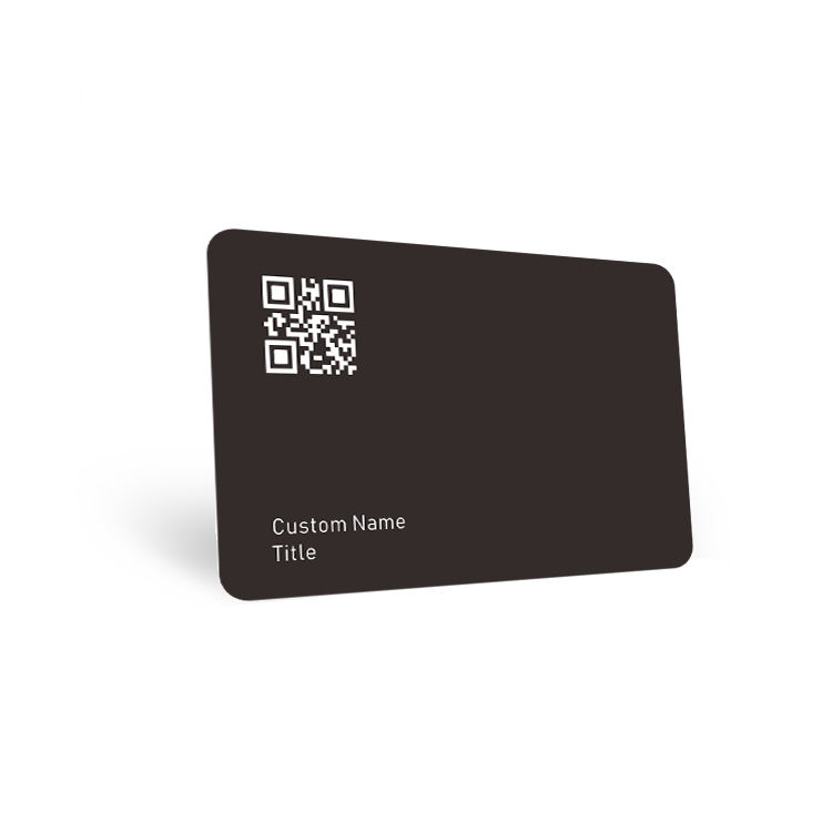 Cartão de visita inteligente digital Matte Black NFC NTAG 215 NTAG 216 Cartão de mídia social