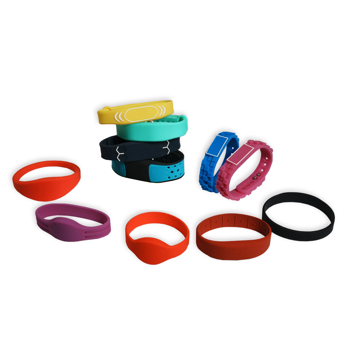 Bracelet RFID UHF Paiement sans espèces ajusté imperméable NFC Smart Bracelets Bands NFC