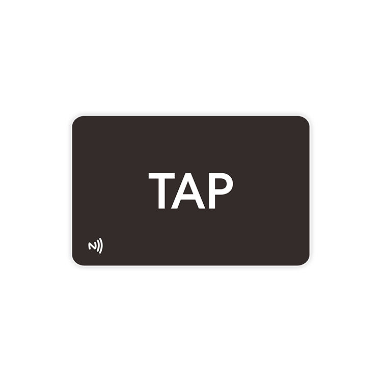 Customized Black Matte NFC Card NTAG 213 NTAG 215 NTAG 216 RFID Tap Digital Business Cards