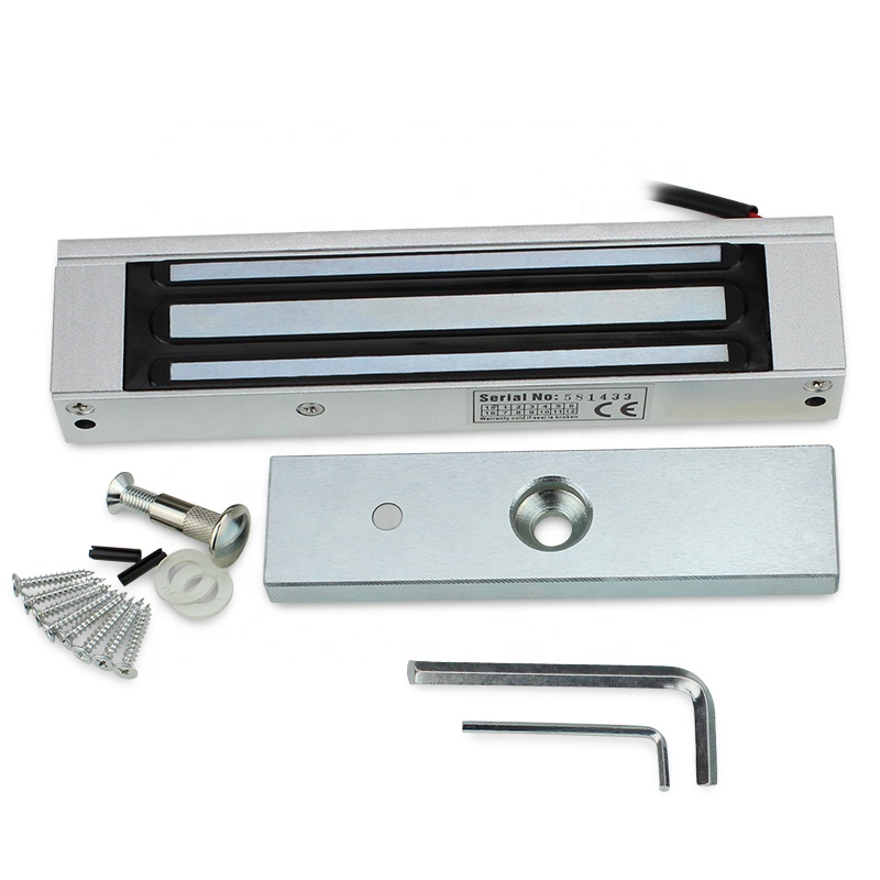 Factory Price 180kg 350lbs Magnetic Door Lock Mortise Maglock Surface Mounted EM Lock Electromagnetic Lock For Single Door