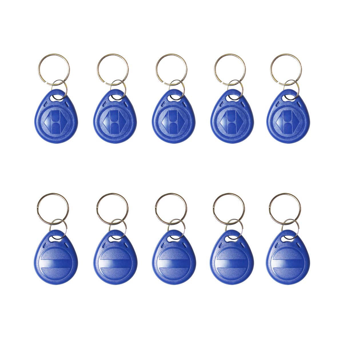 10 Uds. Llavero RFID grabable de 125kHz, tarjeta de identificación de proximidad, etiqueta Token regrabable T5577 Universal