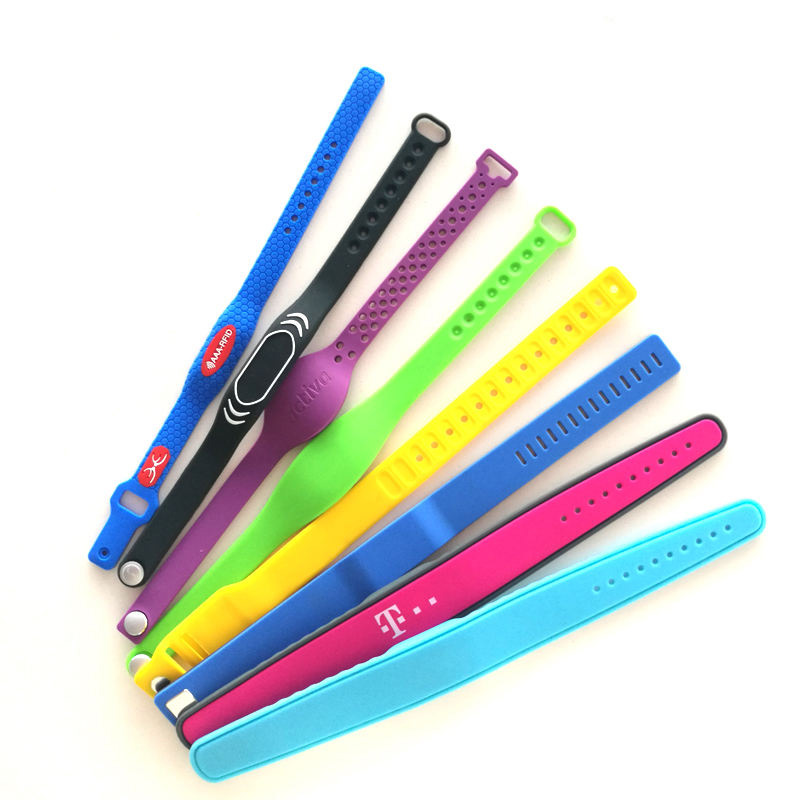 13.56MHz HF Mifare Plus S 2K 4K Smart Wnst Silicone Rfid pulsera NFC NFC Pulsera