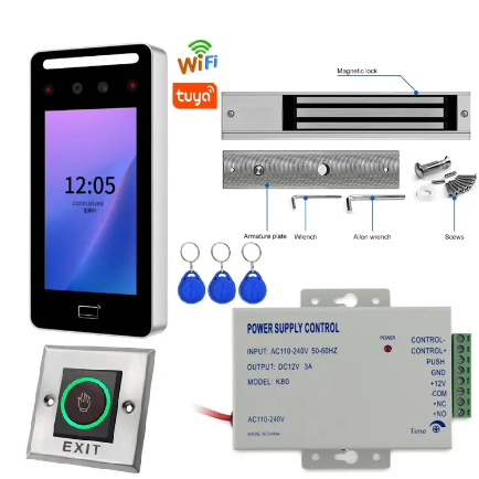 Tuya App Smart Door Look WIFI contrôle d'accès facial porte système de sécurité de reconnaissance automatique système de contrôle d'accès de détection de visage