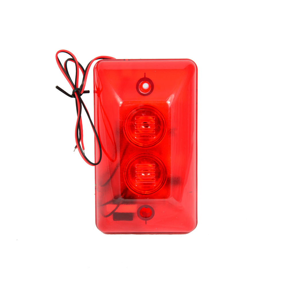Fil de couleur rouge, sirène stroboscopique LED pour alarme de sécurité, antivol, double buzzer à l'intérieur, haut-parleur plus fort de 120db