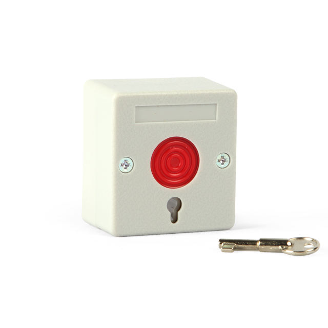 Bouton d'urgence 12V 24V bon marché, clé en plastique ABS, bouton d'alarme de panique d'urgence filaire pour système de sécurité