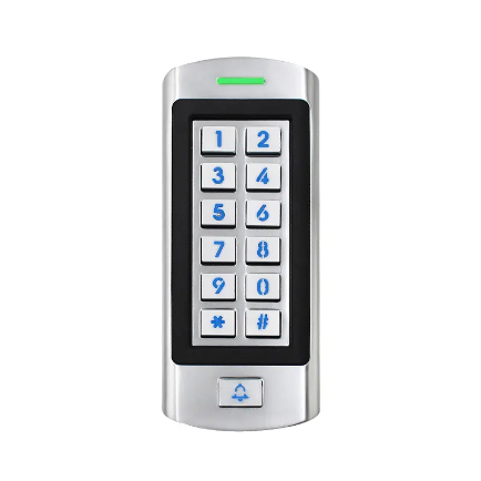 Metal Tuş Takımı IP66 Su Geçirmez Kapı Giriş Güvenlik Kontrol Sistemleri EM Kimlik Kartı Tuş Takımı Okuyucu Bağımsız Kapı RFID Erişim Kontrolü