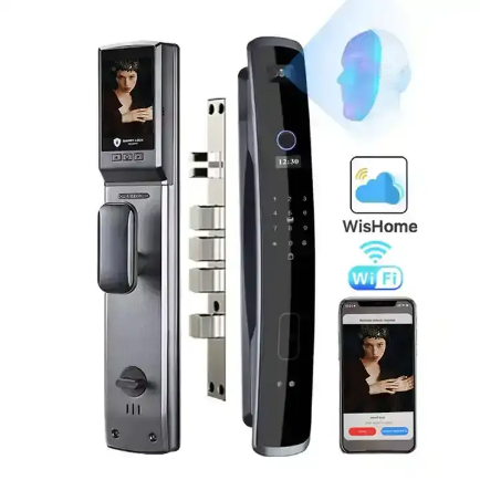 Serrure biométrique à empreintes digitales numériques, carte IC Rfid, application Wifi, serrure de porte de sécurité domestique, serrure intelligente