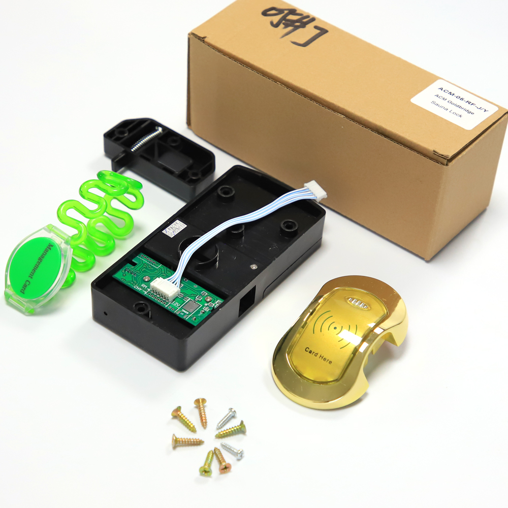 Cerradura para puerta de gabinete de alta seguridad, pestillo de Panel magnético para gimnasio, Spa, tarjeta RFID, cerradura oculta para armario con pulsera gratis