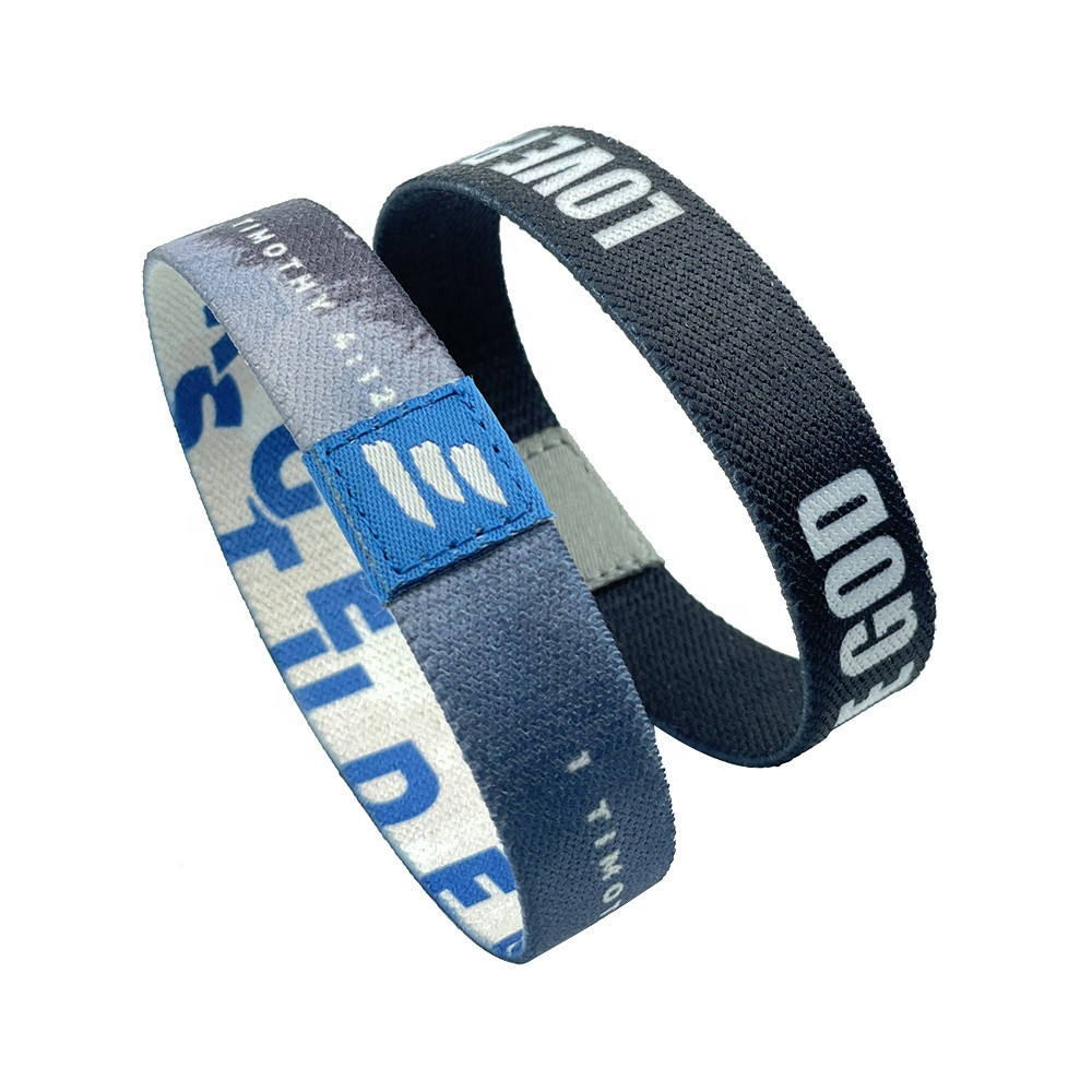 TK4100 TK4100 TK4100 de 10 mm de marca de 10 mm personalizado Etiqueta de banda RFID Etiqueta de pulsera elástica NFC Stretch Bangle Brazel