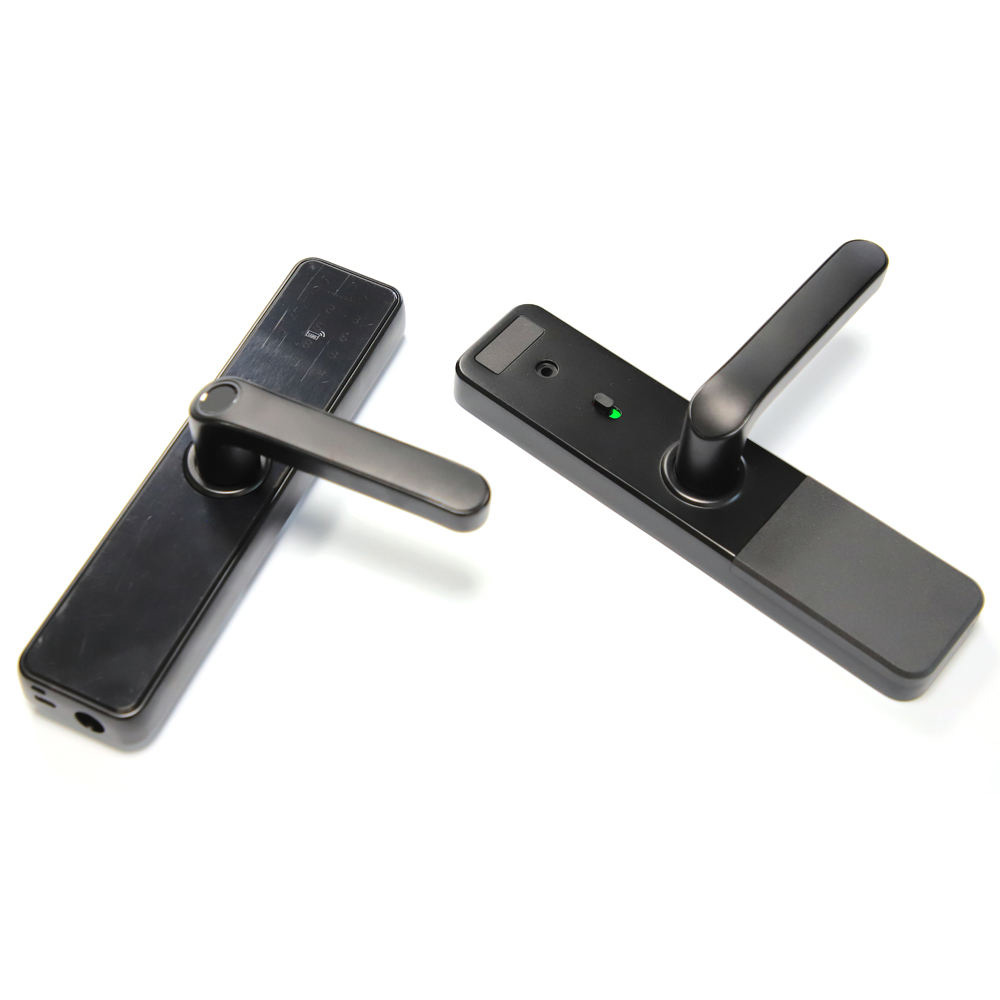 Cerradura de puerta inteligente biométrica del App de Tuya Wifi de la cerradura sin llave de Digitaces del tirador de puerta de la huella dactilar del nuevo producto