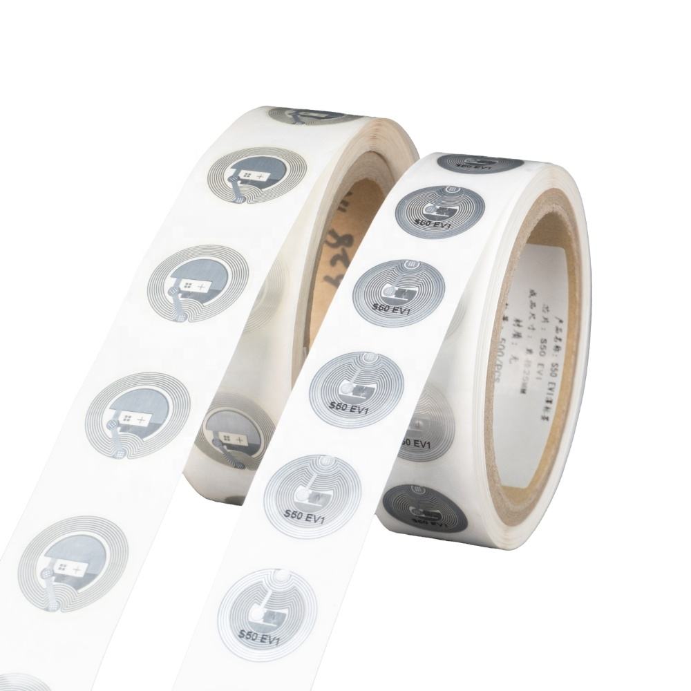 NFC Tags Custom printable logo 13.56MHz Smart rfid nfc Sticker Label fudan Chip NFC Sticker