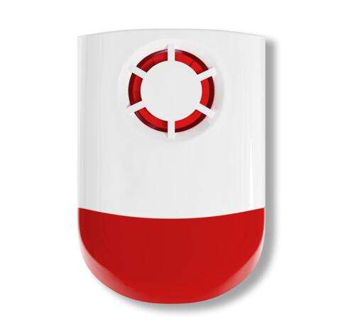 Sirena de flash inalámbrica para exteriores de 120 dB, alarma de seguridad para el hogar de 433 MHz