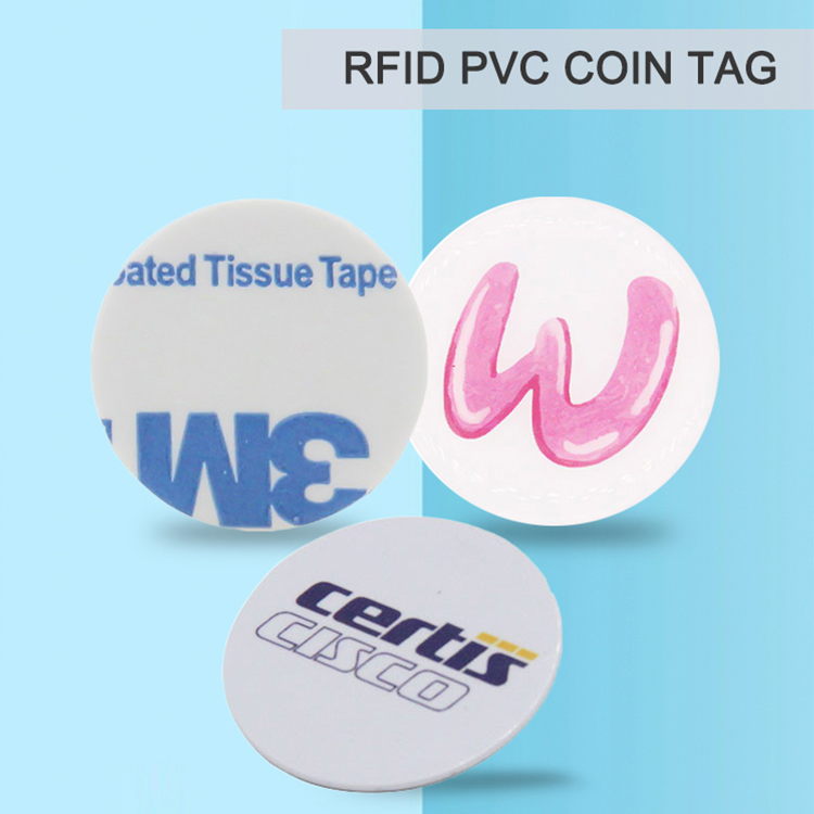 Wholesale 20mm25mm Round 125KHz Coin Tag And Token F08 Waterproof PVC Card With Sticker