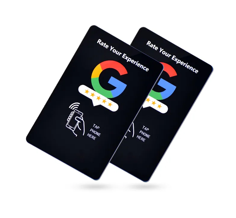 Custom Printing 13.56MHz Review Card NFC Google Review Card NTAG213 Plastic NFC Review Card