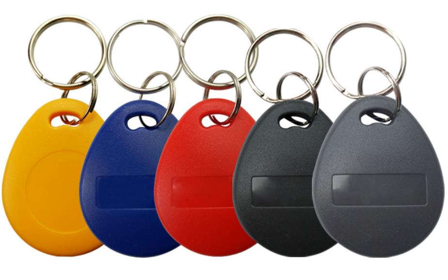 Llavero elegante modificado para requisitos particulares de la seguridad de 13.56Mhz RFID Llavero clásico de la etiqueta dominante del microprocesador 1K RFID