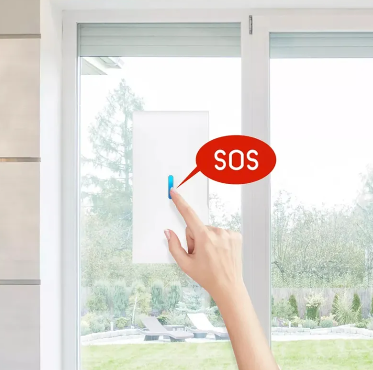 Sensores inalámbricos de vibración para rotura de vidrio, Detector de alarma para puerta y ventana, antirrobo, Kit de seguridad para el hogar, Tuya
