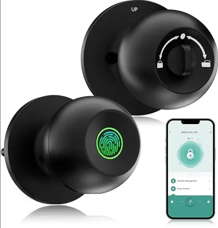 Cerradura elegante de la cerradura de puerta elegante de la huella dactilar del pomo de puerta con la cerradura de puerta de Bluetooth del control del App para el hogar