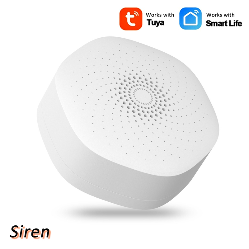 2022 nueva sirena elegante de la alarma del sistema de alarma del sensor de movimiento del sensor de alarma de la sirena del wifi de Tuya