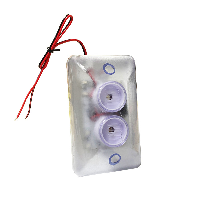 Sirena de luz estroboscópica con alarma de sonido con cable, sirena estroboscópica interior, sirena de alarma piezoeléctrica de 12v