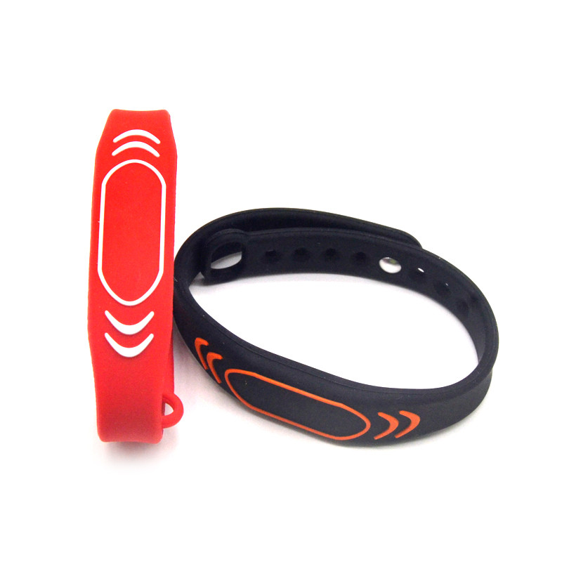 Bracelet NFC colorido NTG213 215 216 Melera de silicona RFID para control de acceso
