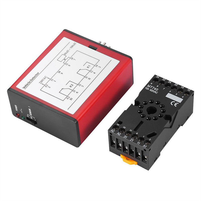 Detector de automóviles sensor de un solo canal vehículo al aire libre puerta enterrada puerta de entrada tráfico inductivo bucle de bucle de vehículo