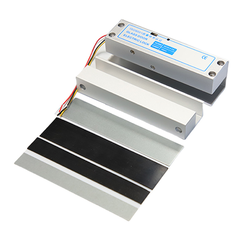 High Security Door Access Control 500kg/1200lbs Electric Strike Lock Gate Electric Magnetic Lock For Frameless Glass Doors