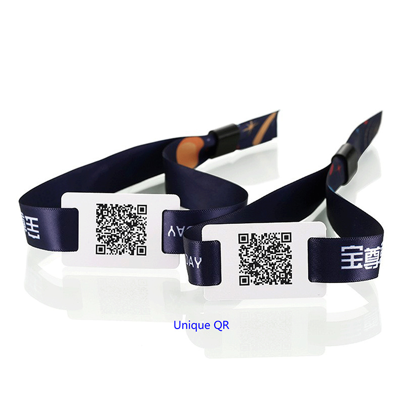 Pulsera clásica de la tela del festival de música RFID de ISO14443A 13.56Mhz MF 1K RFID