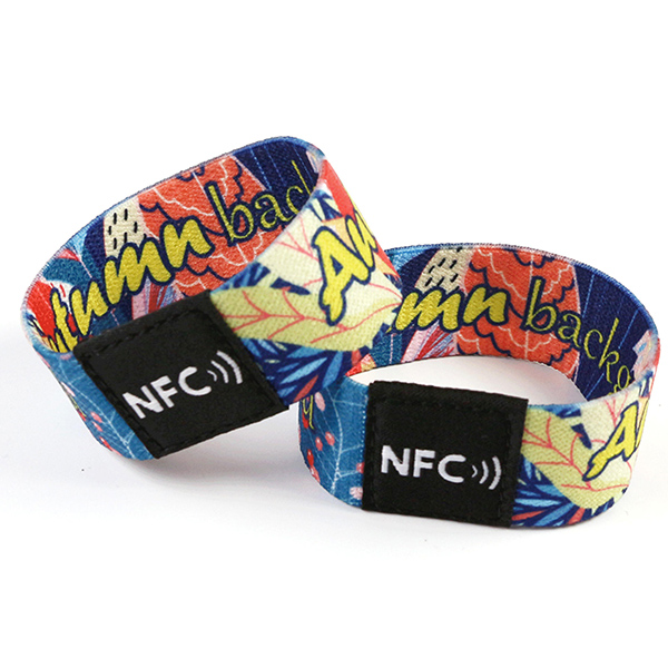 Fábrica reutilizable Elástica pulsera NFC Strap/estiramiento de pulsera RFID
