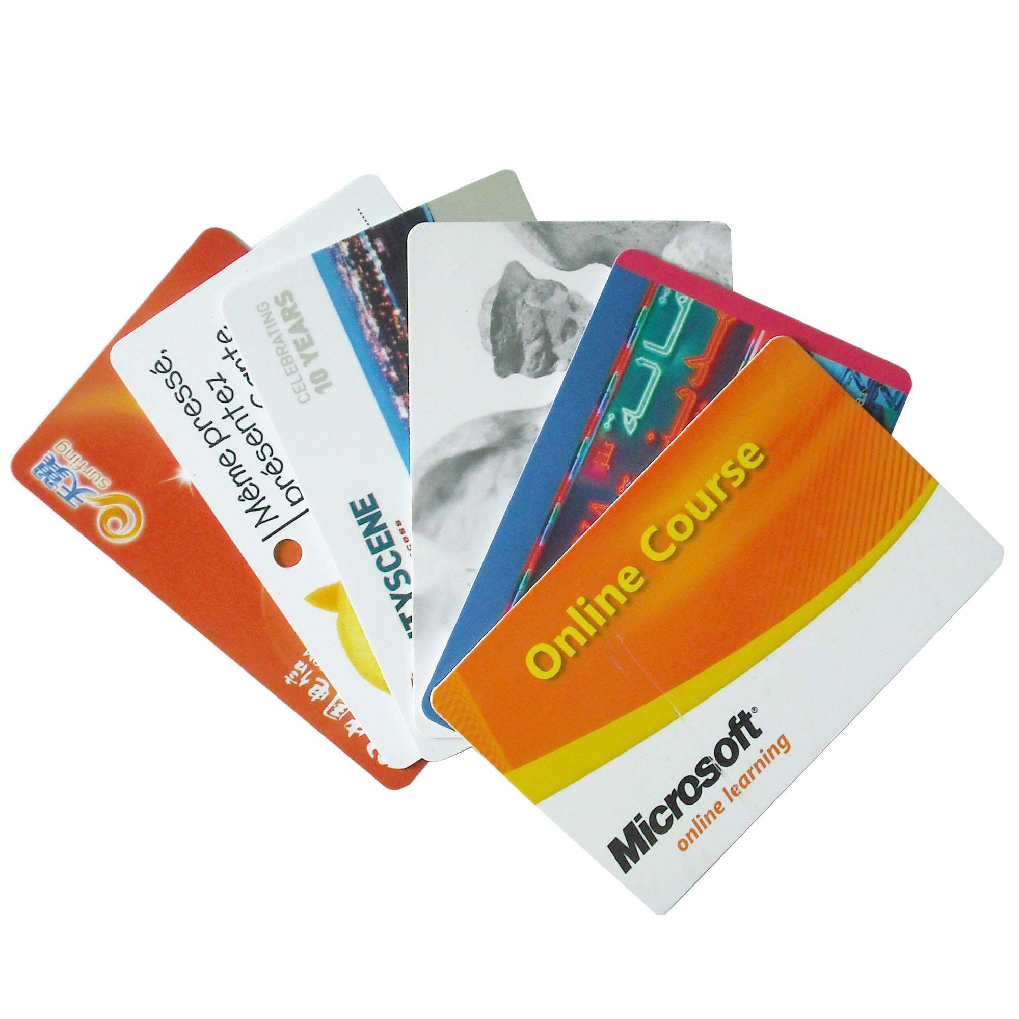 Promotion 13.56Mhz MIFARE Plus S 2K 4K CR80 Size PVC MIFARE Plus RFID Card