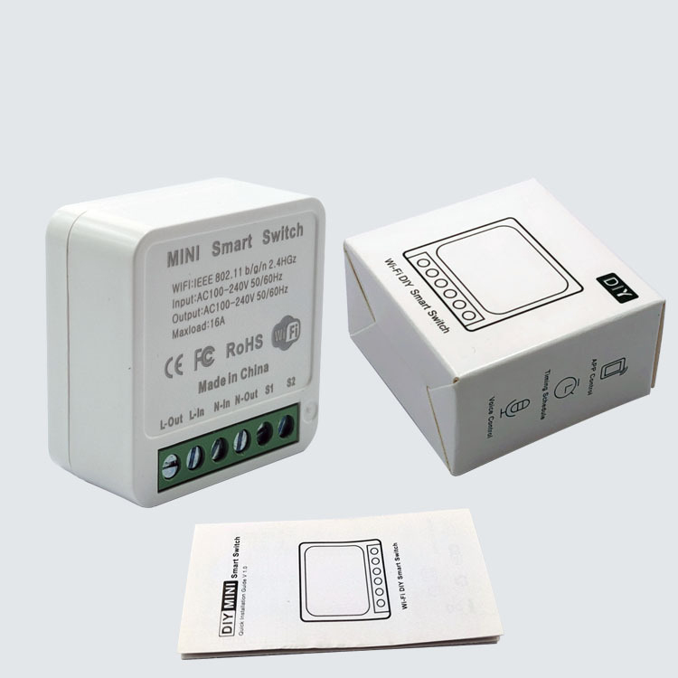 Venta caliente Mini controlador de grupo disyuntor teléfono Wifi DIY interruptor inteligente para hogar residencial
