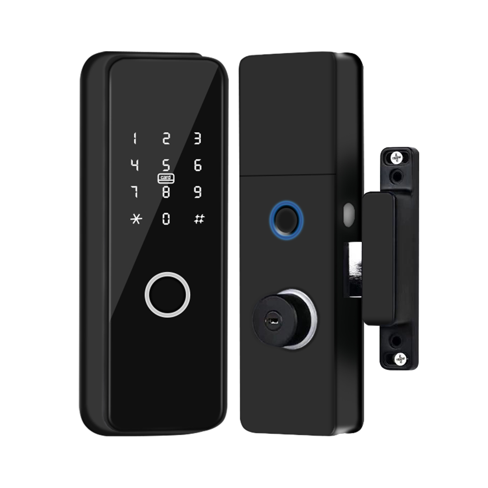 Cerradura electrónica inteligente para puerta, dispositivo de cierre con huella dactilar, Wifi, inteligente, biométrico, eléctrico, sin llave, Digital, a prueba de agua