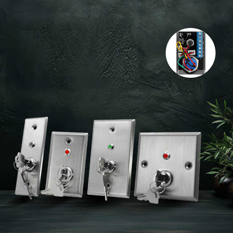 Interrupteur de touche Bouton de libération de porte en acier inoxydable bouton de touche