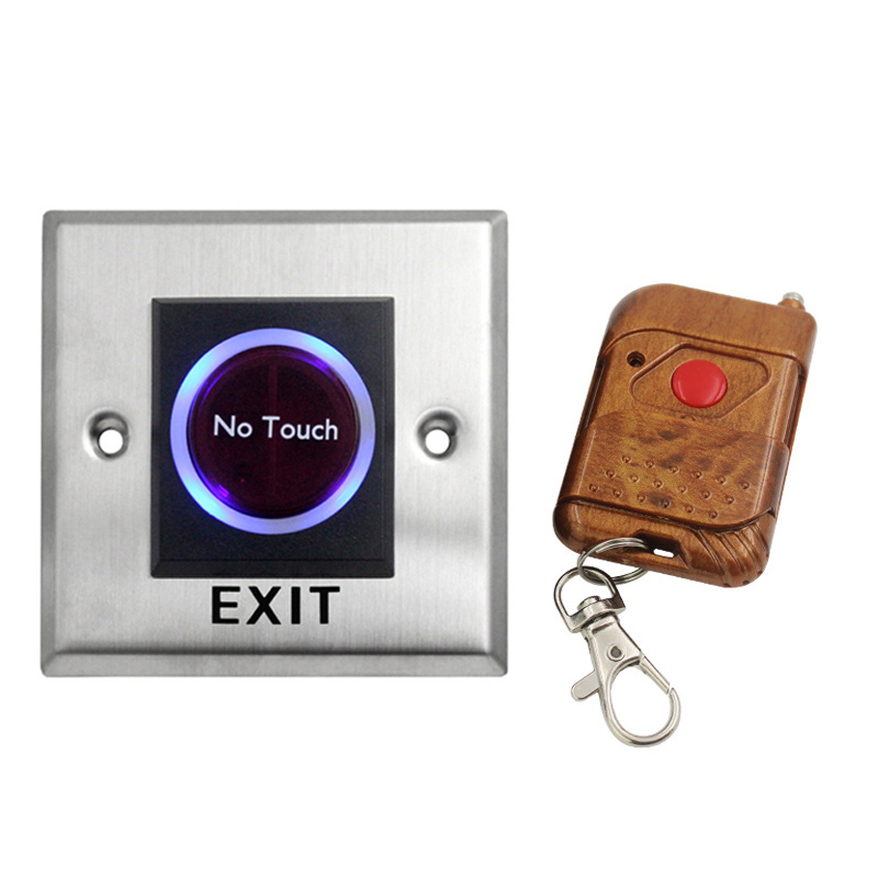 Bouton de sécurité de porte électronique sans fil, infrarouge DC12V, 433Mhz, télécommande de sortie, interrupteur à Induction sans contact