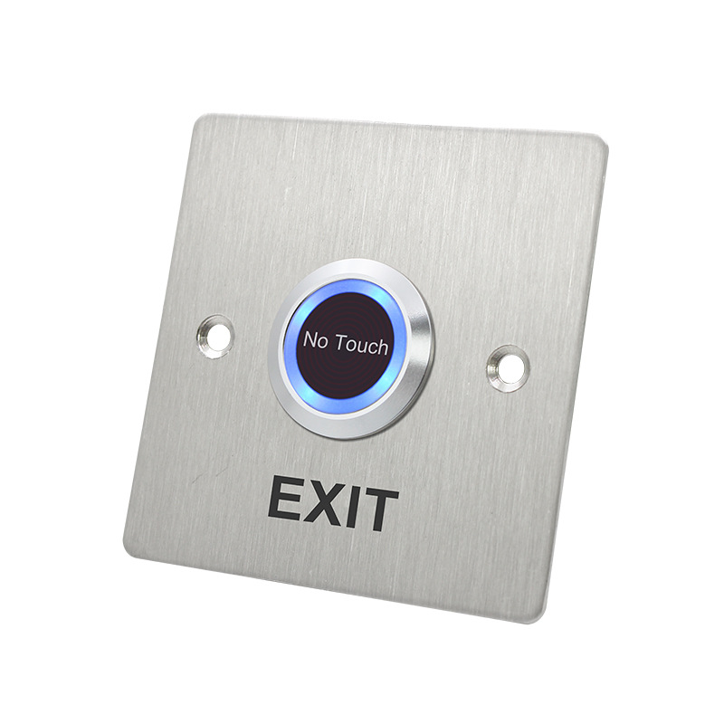 Acero inoxidable No Touch Door Botón de salida de liberación no/NC/COM Sensor Interruptor con indicador de LED para el control de acceso