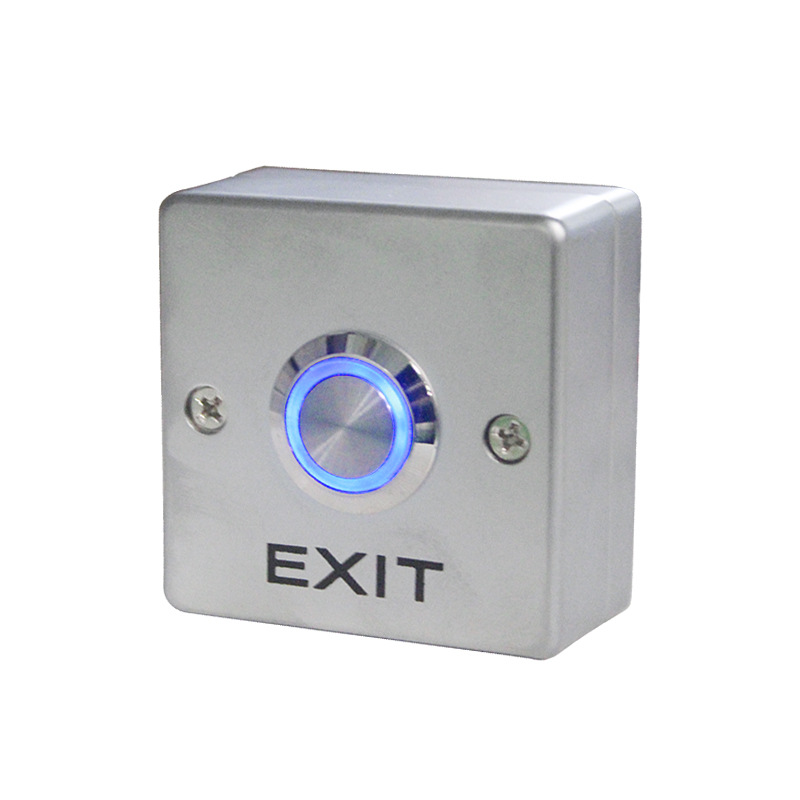 Salida de acero inoxidable la puerta de liberación de la puerta de acceso de la puerta Botón de salida de plástico Salida de plástico Slim Push Button Switch