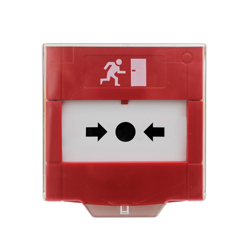 Bouton de verre d'urgence Système d'alarme d'incendie du système de libération de porte réinitialisable Bouton de sortie d'urgence avec contrôle d'accès LED